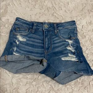 American eagle ripped shorts
